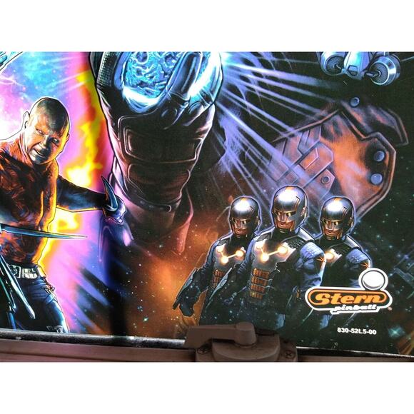 Guardians Of The Galaxy Pro Edition Original Pinball Translite Artwork Marvel - Picture 5 of 8